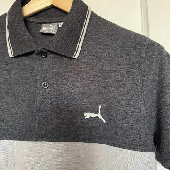 Puma Men’s Slim Fit Polo | Size S | Color Gray - Picture 3 of 5